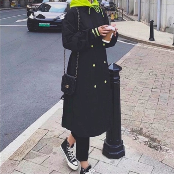 Hoodie trench coat - Picture 2 of 5